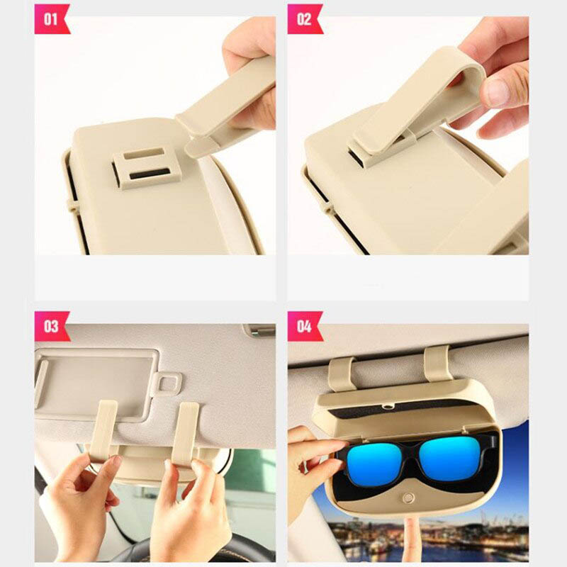 Car Sunglasses Storage Case Best Sellers Car Accessories Color Name : Black|Gray|Red|Yellow 