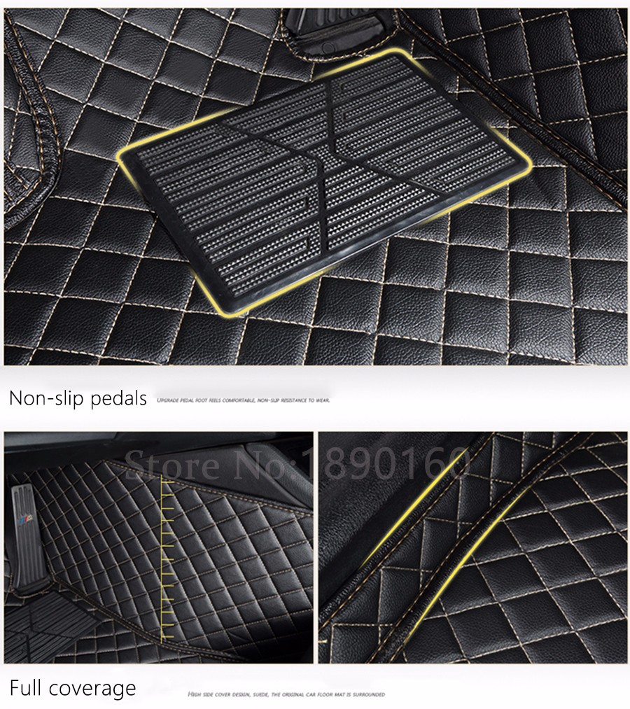 Custom car floor mats for Volkswagen All Models vw passat b5 6 polo golf tiguan jetta touran touareg car styling auto floor mat