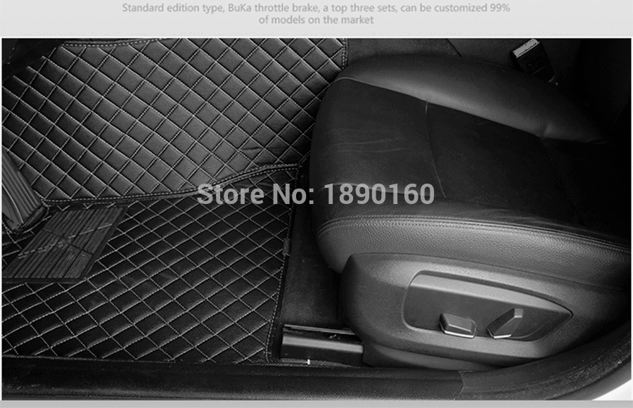 Custom car floor mats for Volkswagen All Models vw passat b5 6 polo golf tiguan jetta touran touareg car styling auto floor mat