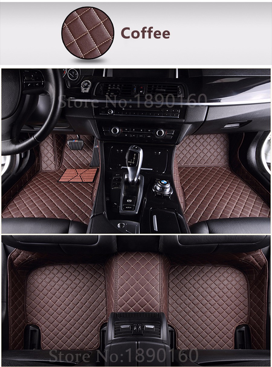 Custom car floor mats for Audi A6L R8 Q3 Q5 Q7 S4 RS TT Quattro A1 A2 A3 A4 A5 A6 A7 A8 car accessories auto stick