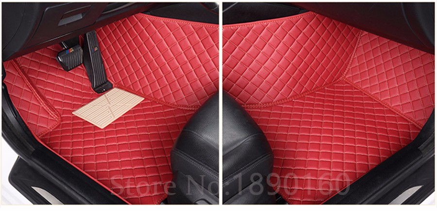 Custom car floor mats for Audi A6L R8 Q3 Q5 Q7 S4 RS TT Quattro A1 A2 A3 A4 A5 A6 A7 A8 car accessories auto stick