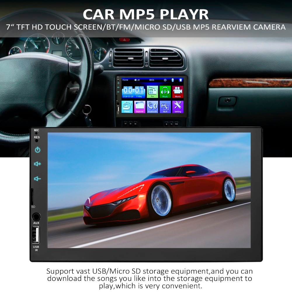 2 Din High Quality Car Radio 7 inch HD Auto Multimedia Player 2 DIN full touch screen Autordio audio Car Stereo BT TF USB FM 2 Din High Quality Car Radio 7 inch HD Auto Multimedia Player 2 DIN full touch screen Autordio audio Car Stereo BT TF USB FM