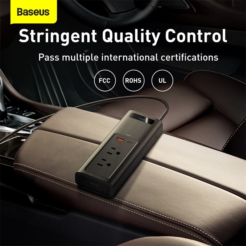 Baseus Car Power Inverter DC12V To AC 110V Portable Auto Inversor Digital Fast Charging Power Adapter For Car Charger Converter Baseus Car Power Inverter DC12V To AC 110V Portable Auto Inversor Digital Fast Charging Power Adapter For Car Charger Converter