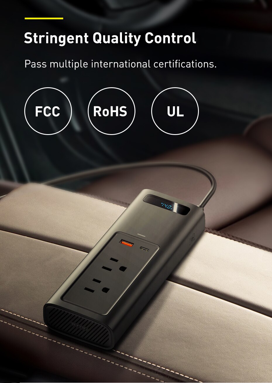 Baseus Car Power Inverter DC12V To AC 110V Portable Auto Inversor Digital Fast Charging Power Adapter For Car Charger Converter Baseus Car Power Inverter DC12V To AC 110V Portable Auto Inversor Digital Fast Charging Power Adapter For Car Charger Converter