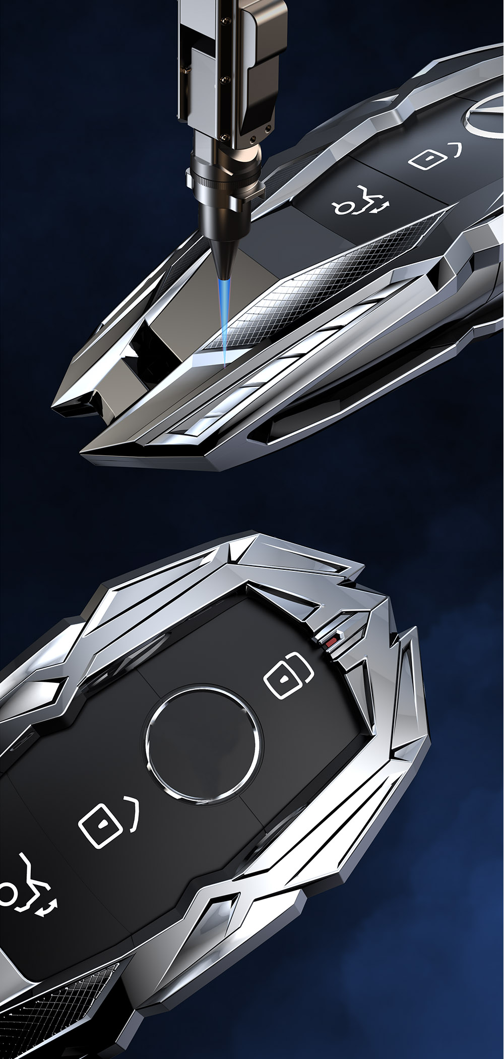 Car Key Fob Case Cover Protector Suitable For Mercedes Benz E C Class W204 W212 W176 GLC CLA GLA Car Accessories