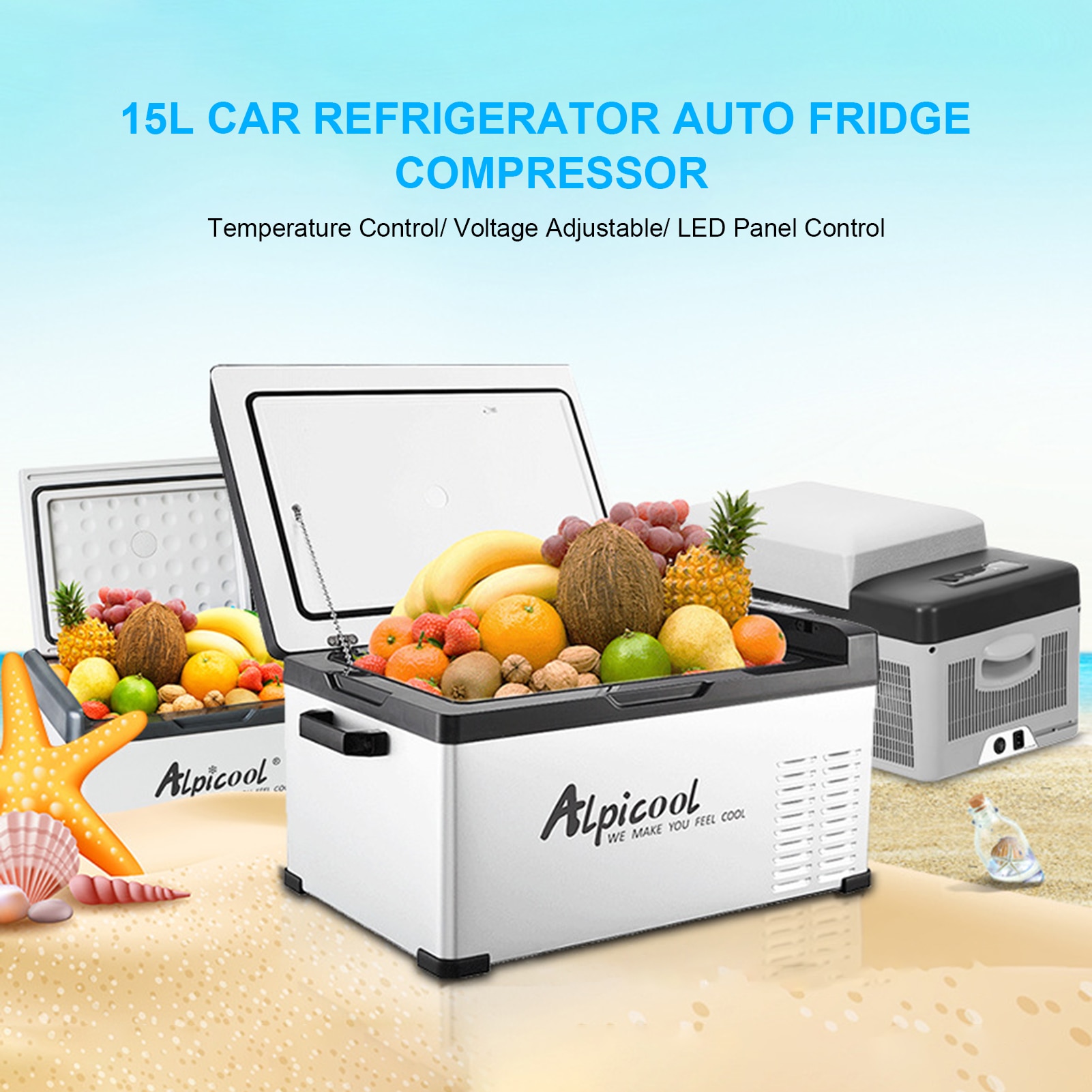 Portable DC 24V 12V Car Refrigerator Freezer Cooler 15L Auto Fridge Compressor Quick Refrigeration Home Picnic Icebox Portable DC 24V 12V Car Refrigerator Freezer Cooler 15L Auto Fridge Compressor Quick Refrigeration Home Picnic Icebox