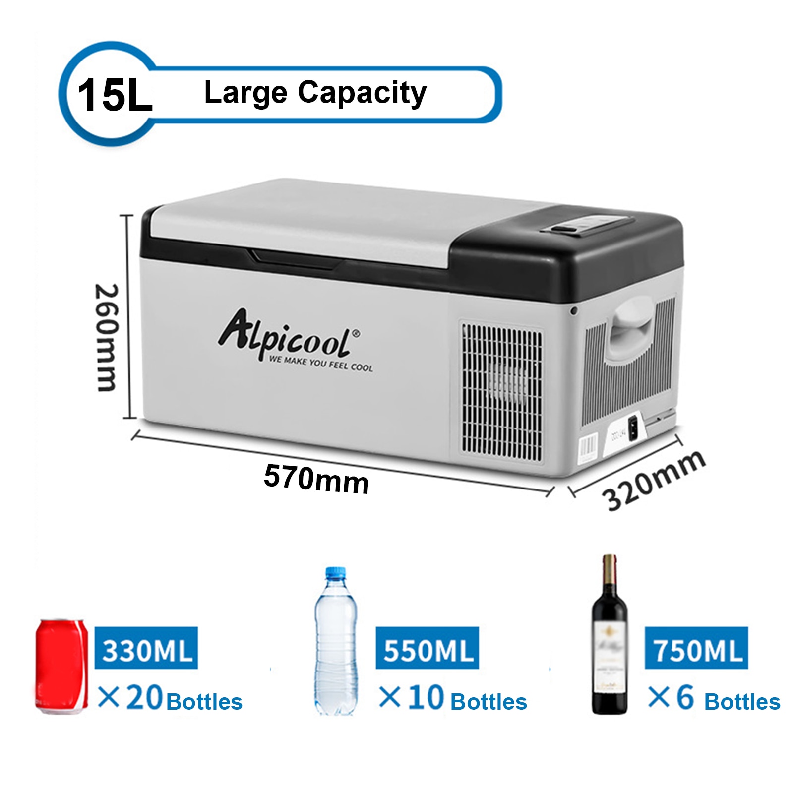 Portable DC 24V 12V Car Refrigerator Freezer Cooler 15L Auto Fridge Compressor Quick Refrigeration Home Picnic Icebox Portable DC 24V 12V Car Refrigerator Freezer Cooler 15L Auto Fridge Compressor Quick Refrigeration Home Picnic Icebox