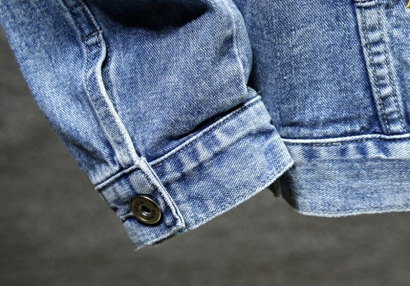 Fashion Men Denim Jacket Jeans Two Piece Set Autumn Slim Fit Matching Sets Casual Streetwear Winter Fleece Lining Cowboy Outfits