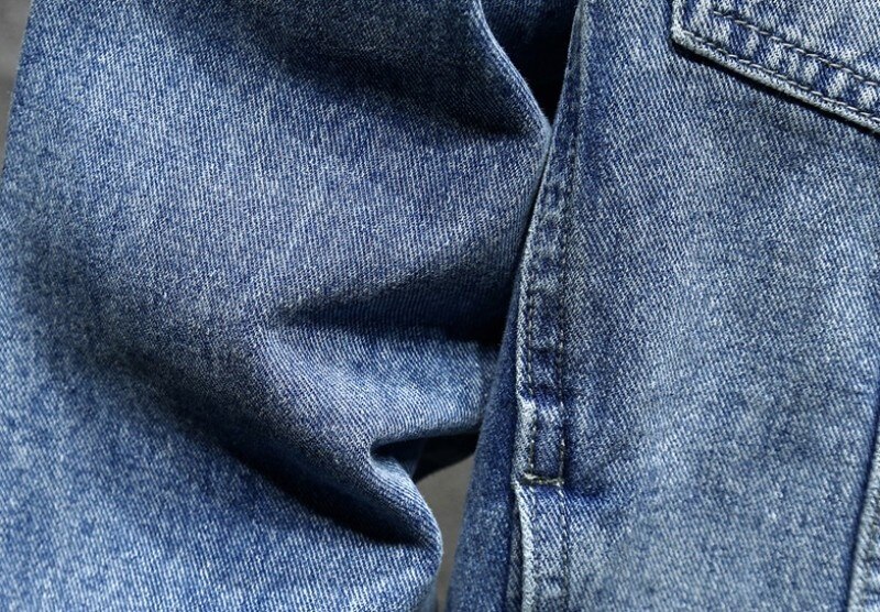 Fashion Men Denim Jacket Jeans Two Piece Set Autumn Slim Fit Matching Sets Casual Streetwear Winter Fleece Lining Cowboy Outfits