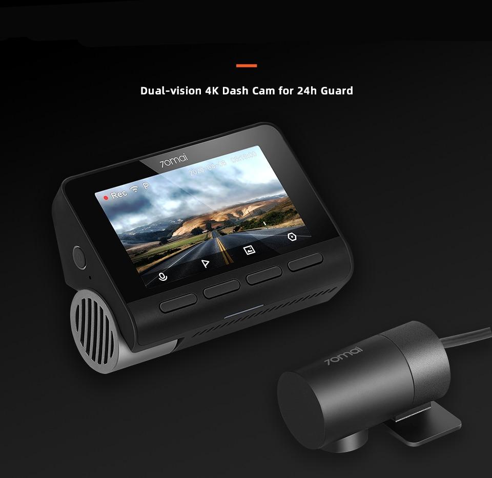 Dual Lens 4K Dashcam with Built-in GPS and Parking Monitior Dual Lens 4K Dashcam with Built-in GPS and Parking Monitior