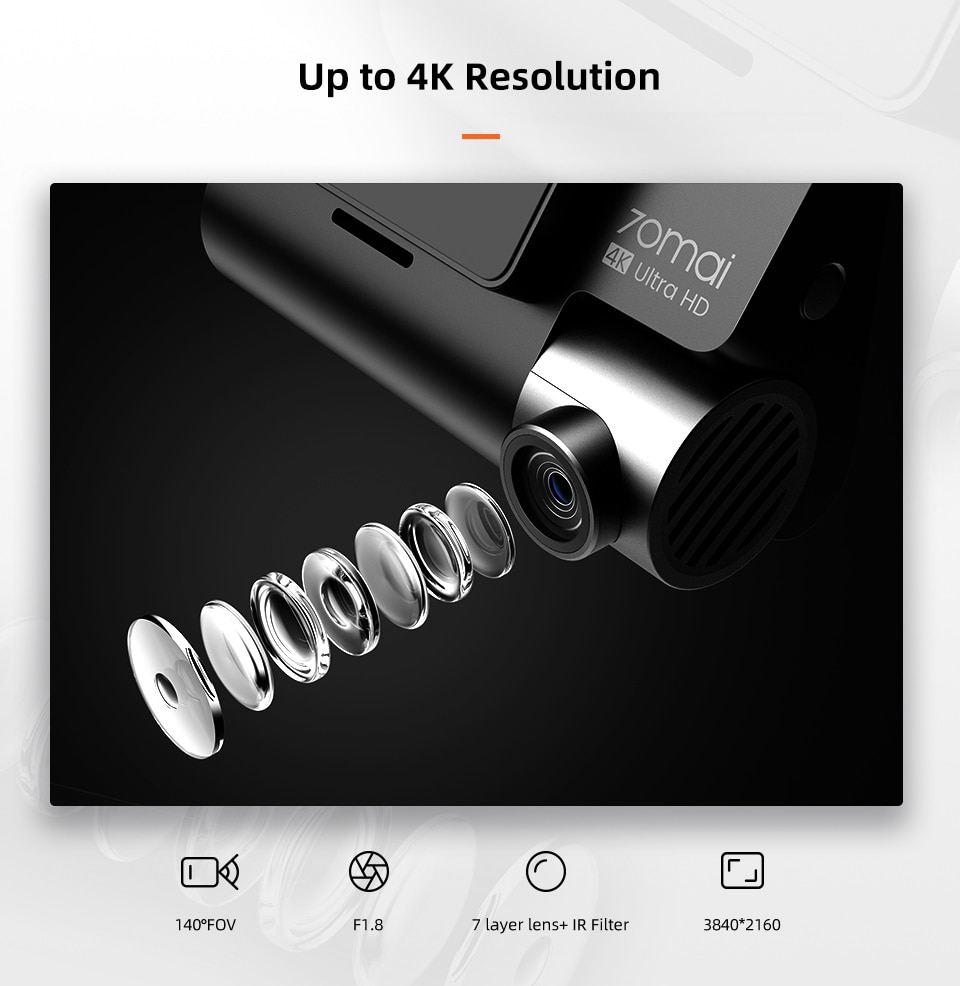 Dual Lens 4K Dashcam with Built-in GPS and Parking Monitior Dual Lens 4K Dashcam with Built-in GPS and Parking Monitior