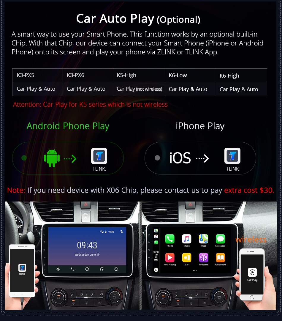 1280x720 360 Panorama 4G LTE Universal Car Radio Player