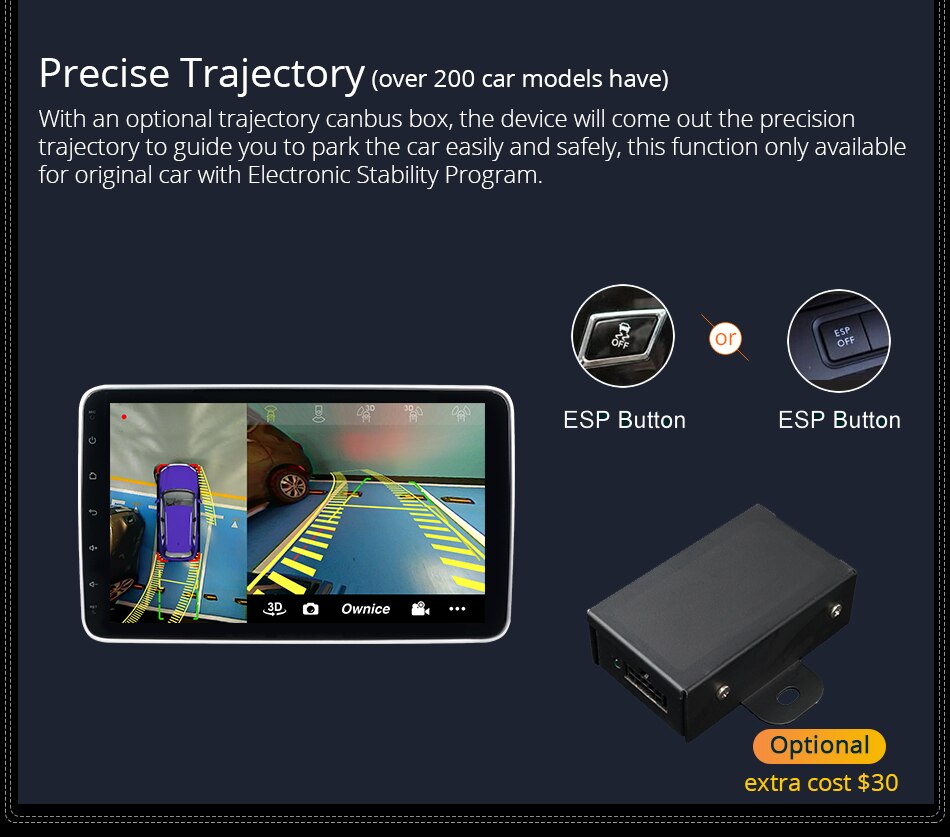 1280x720 360 Panorama 4G LTE Universal Car Radio Player