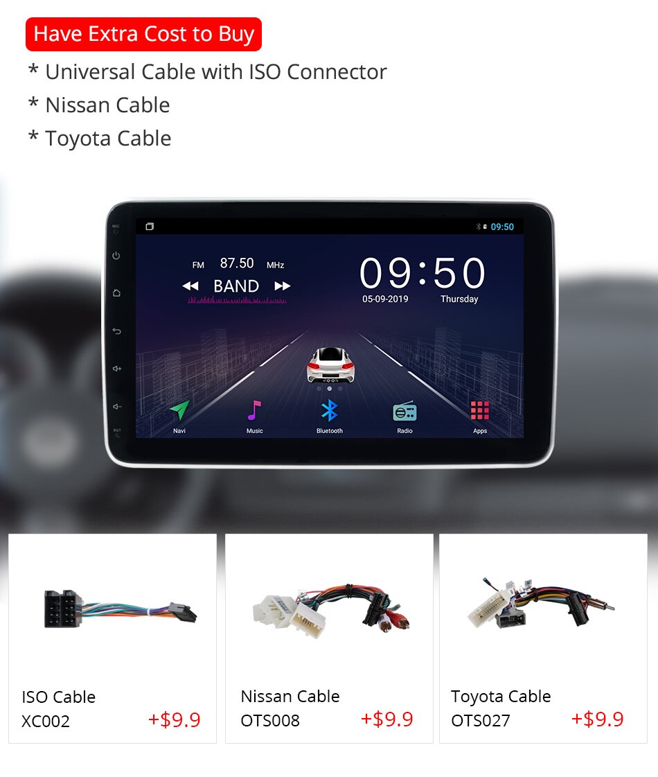 1280x720 360 Panorama 4G LTE Universal Car Radio Player